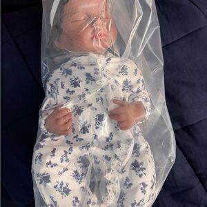 Baby Doll in White Floral Sleepwear - Kids Toys Dolls & Accessories